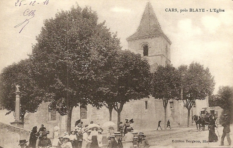 Carte postale ancienne Cars - église 3