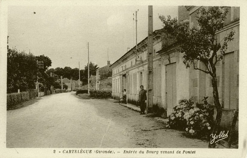 Carte postale ancienne Cartelègue - bourg 7