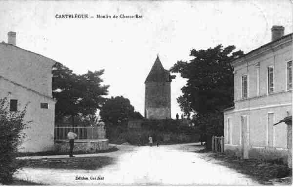 Carte postale ancienne Cartelègue - Moulin de chasse-rat 2