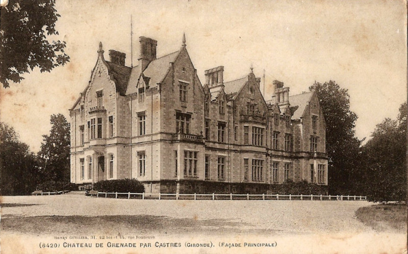 Carte postale ancienne Castres - château de Grenade 1