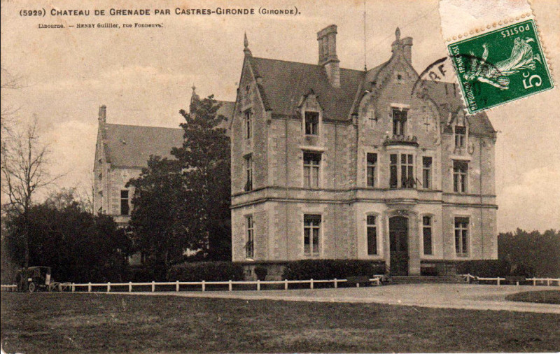 Carte postale ancienne Castres - château de Grenade 2