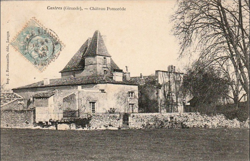 Carte postale ancienne Castres - château de Pommarède 2