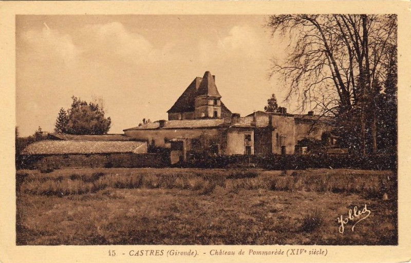 Carte postale ancienne Castres - château de Pommarède 3