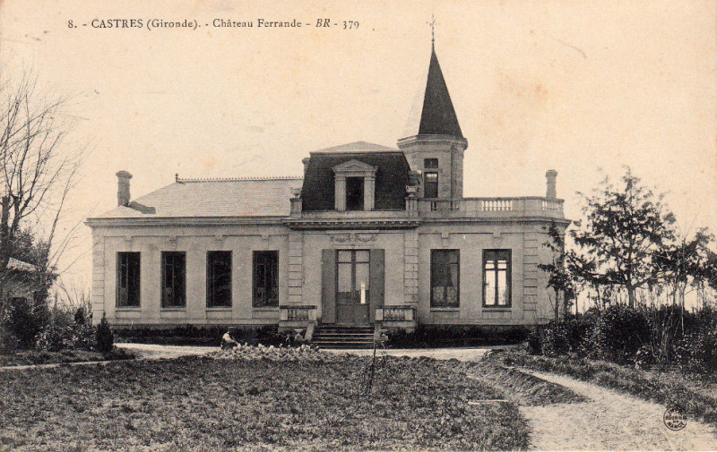 Carte postale ancienne Castres - château Ferrande 1