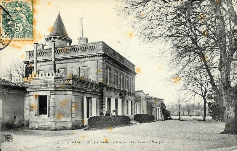 Carte postale ancienne Castres - château Poitevin 1