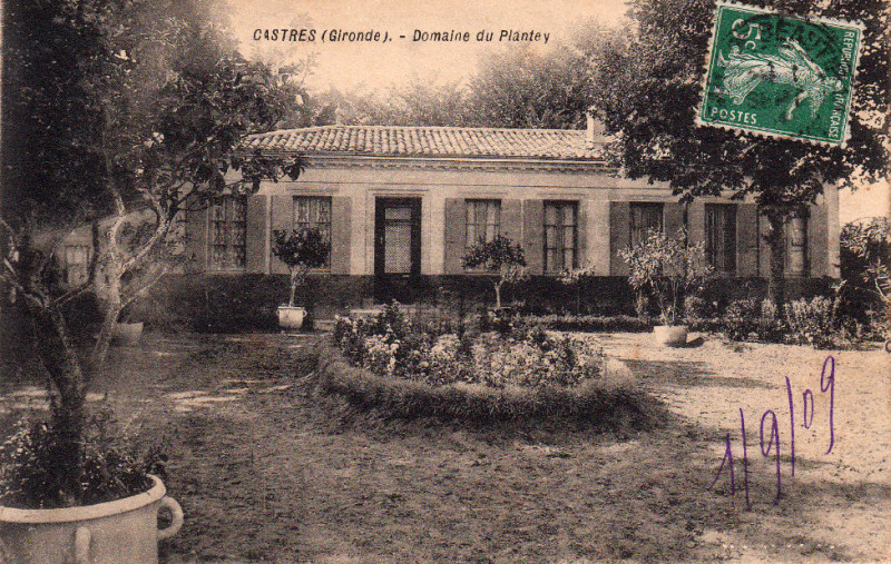 Carte postale ancienne Castres - domaine de Plantey