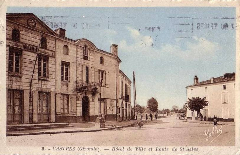 Carte postale ancienne Castres - route de Saint-Selve