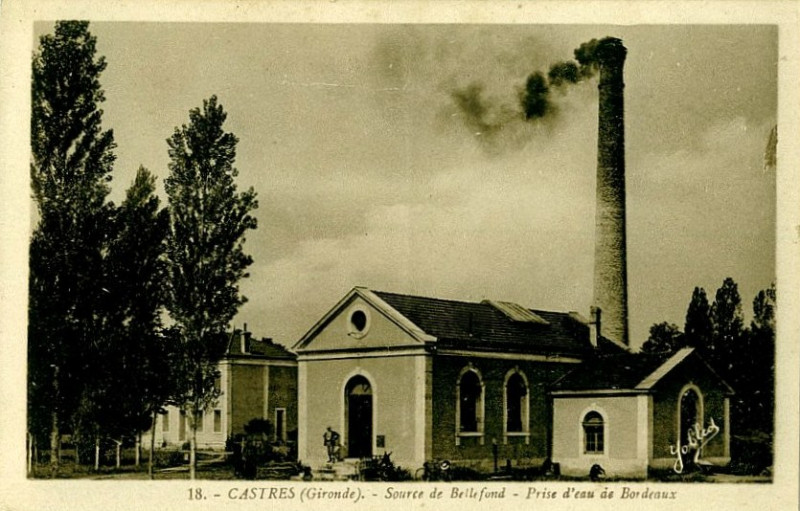 Carte postale ancienne Castres - sources de Bellefond