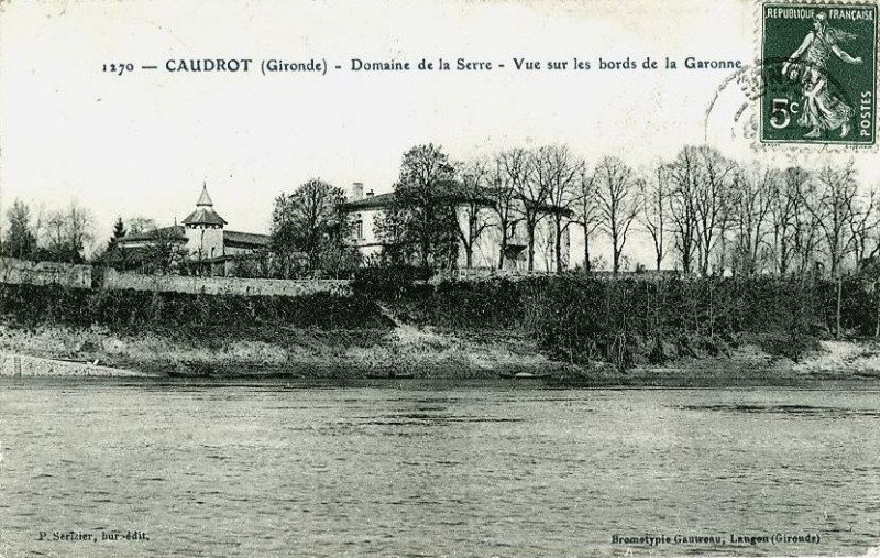 Carte postale ancienne Caudrot - château de La Serre 2