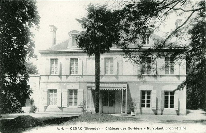 Carte postale ancienne Cénac - château des Sorbiers