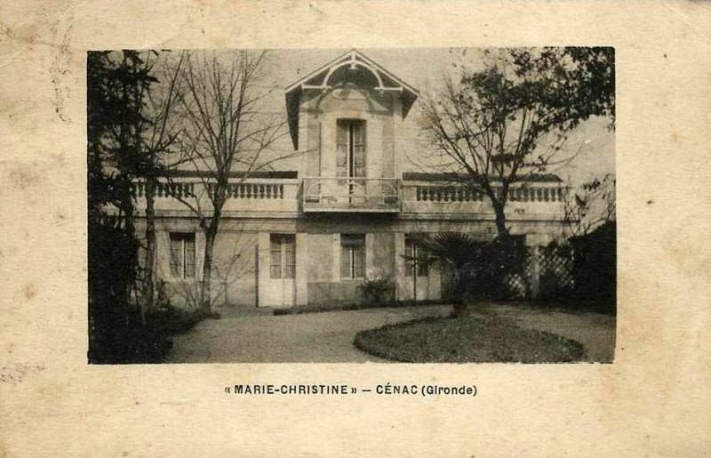 Carte postale ancienne Cénac -'Marie Christine'