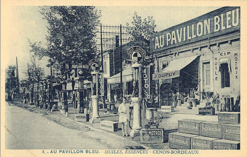 Carte postale ancienne Cenon - Au Pavillon bleu