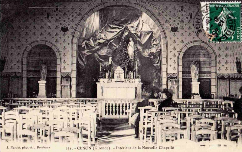 Carte postale ancienne Cenon - chapelle 2
