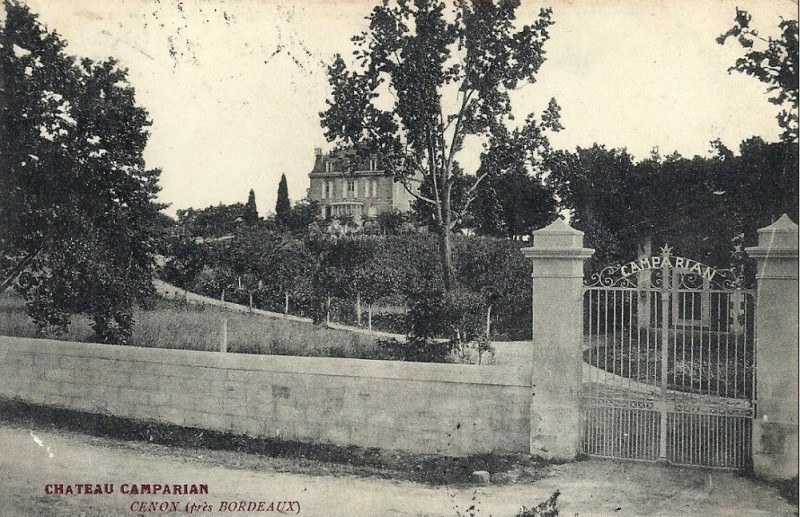 Carte postale ancienne Cenon - château Camparian 1