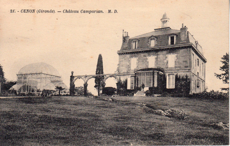 Carte postale ancienne Château Camparian à Cenon