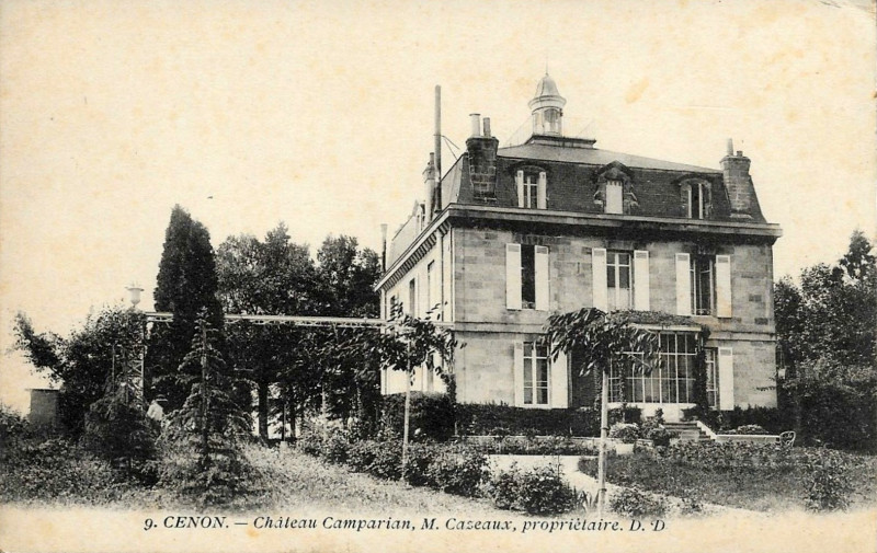 Carte postale ancienne Château Camparian à Cenon