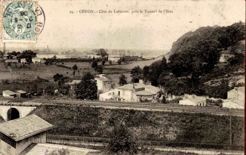 Carte postale ancienne Cenon - côte de Lormont