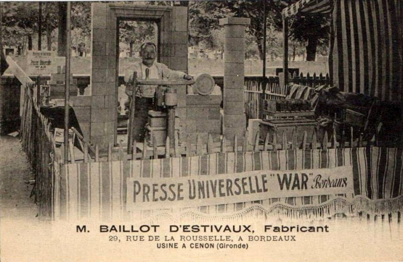 Carte postale ancienne Cenon - La presse universelle
