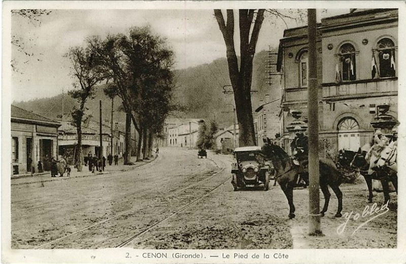 Carte postale ancienne Cenon - Le pied de la côte