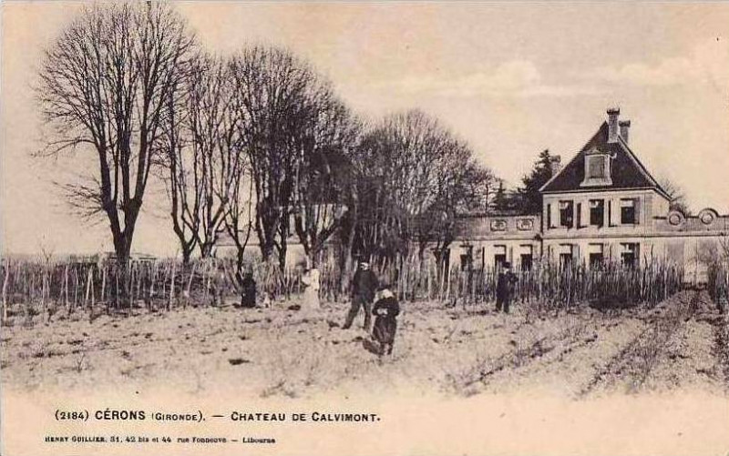 Carte postale ancienne Cérons - château de Calvimont