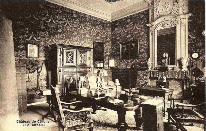 Carte postale ancienne Cérons - château de Cérons 2