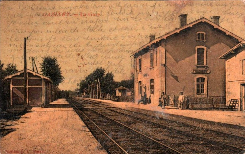 Carte postale ancienne Cestas - Gare