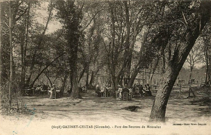 Carte postale ancienne Cestas - Gazinet - Sources 3