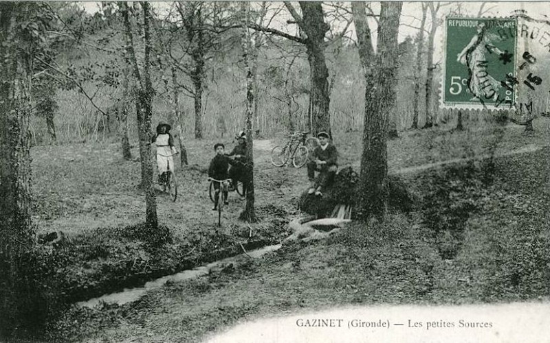 Carte postale ancienne Cestas - Gazinet - Sources 4