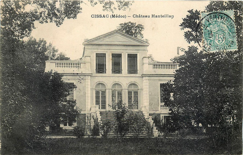 Carte postale ancienne Cissac - château Hanteillan 2