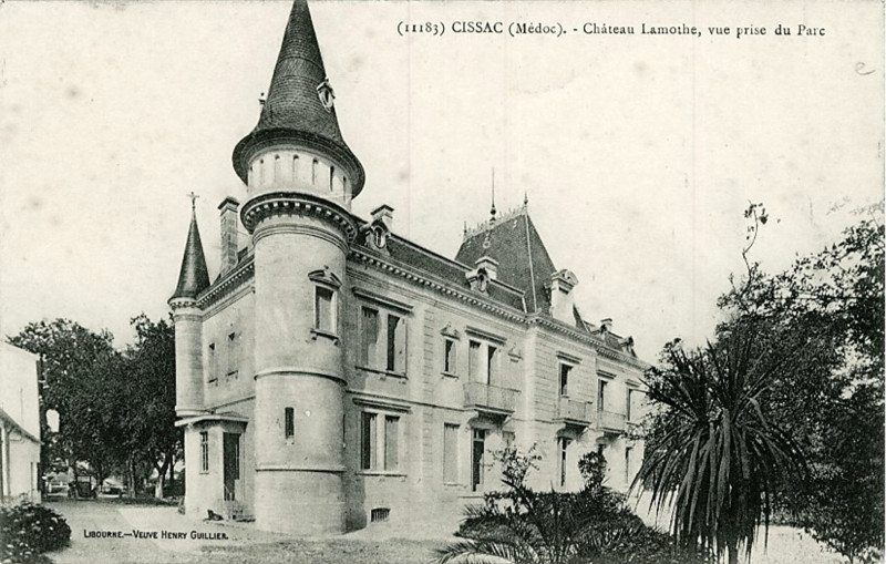 Carte postale ancienne Cissac - château Lamothe 1