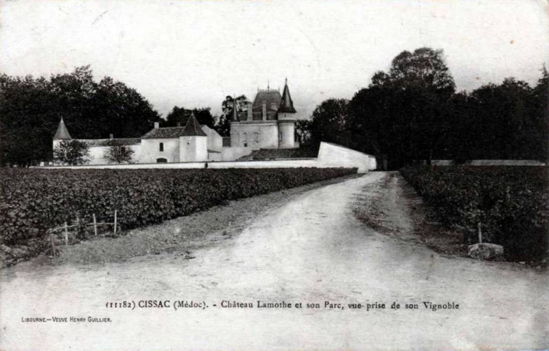 Carte postale ancienne Cissac - château Lamothe 3