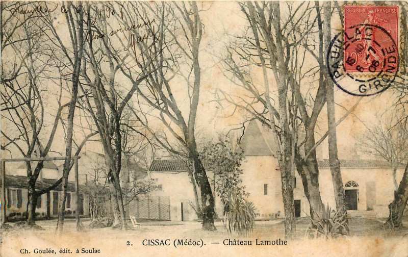 Carte postale ancienne Cissac - château Lamothe 5