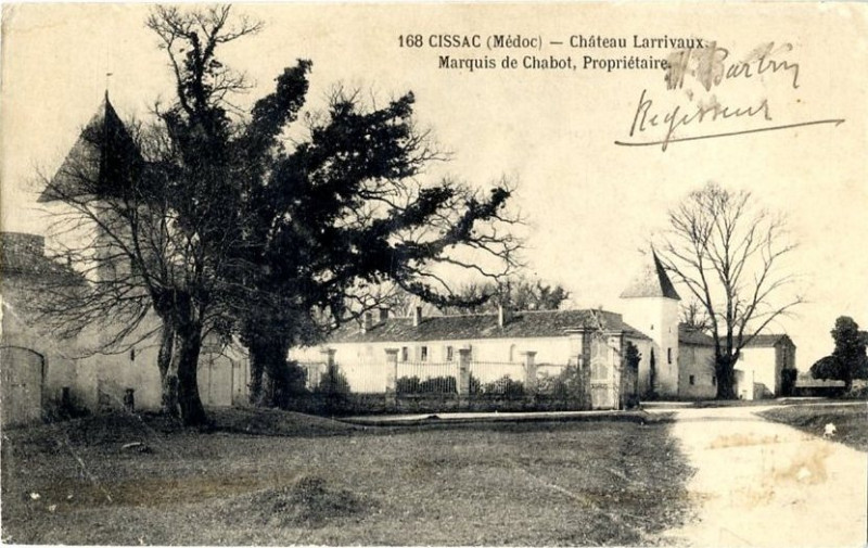 Carte postale ancienne Cissac - château Larrivaux 2