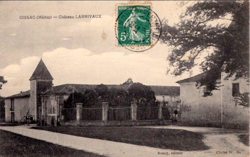 Carte postale ancienne Cissac - château Larrivaux 4
