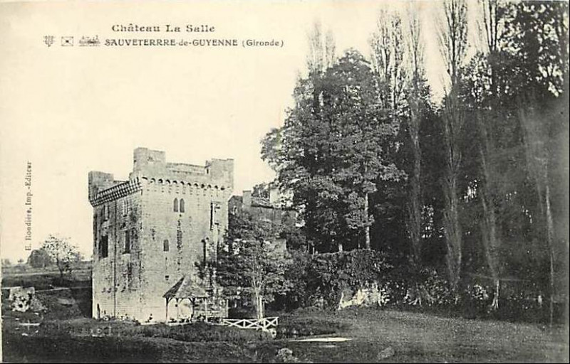 Carte postale ancienne Cleyrac - château Lasalle 3