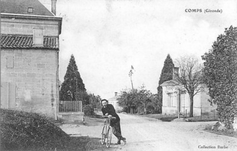 Carte postale ancienne Comps - bourg 1