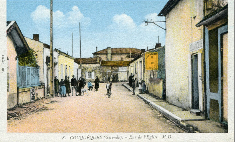 Carte postale ancienne Couquèques - bourg 1