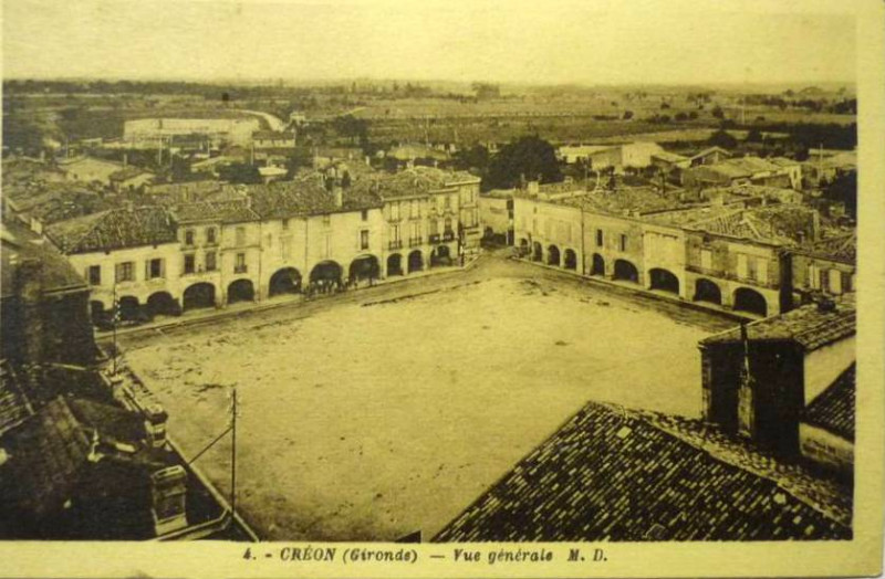 Carte postale ancienne Creon vue-générale
