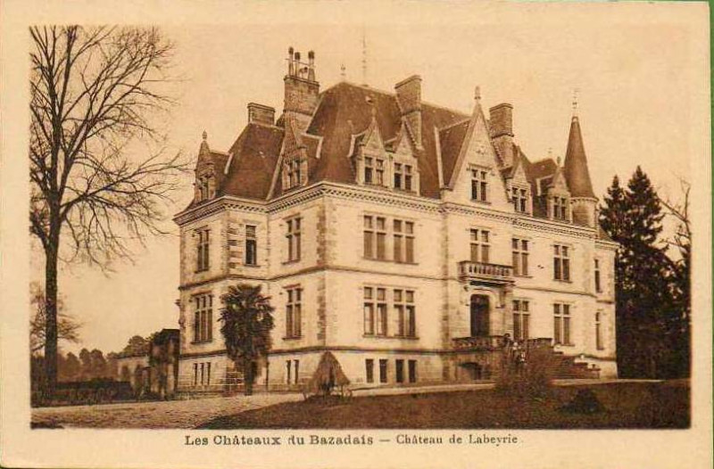 Carte postale ancienne Cudos - château de Labeyrie 1