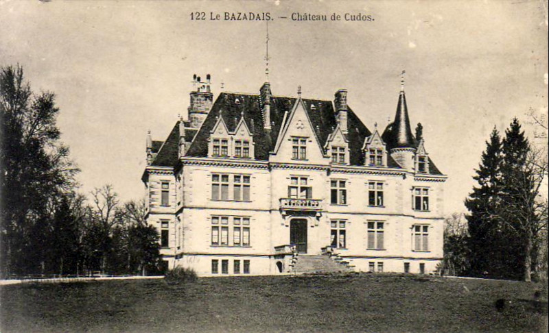 Carte postale ancienne Cudos - château de Labeyrie 2
