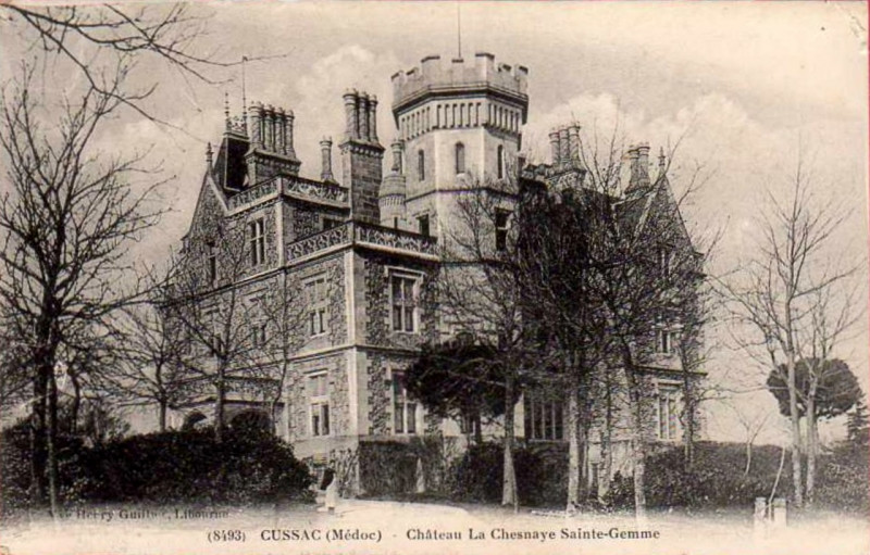 Carte postale ancienne Cussac-Fort-Médoc - château Chesnaye 1