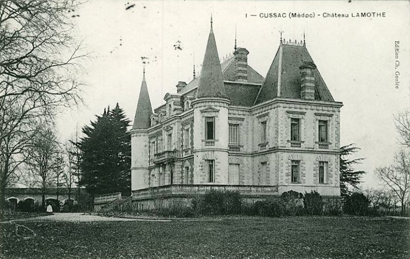 Carte postale ancienne Cussac-Fort-Médoc - château Lamothe 3