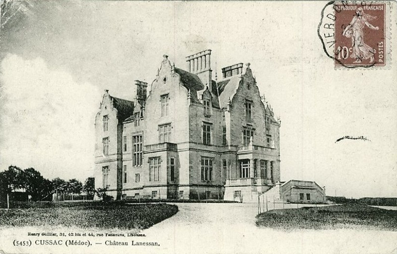 Carte postale ancienne Cussac-Fort-Médoc - château Lanessan 3