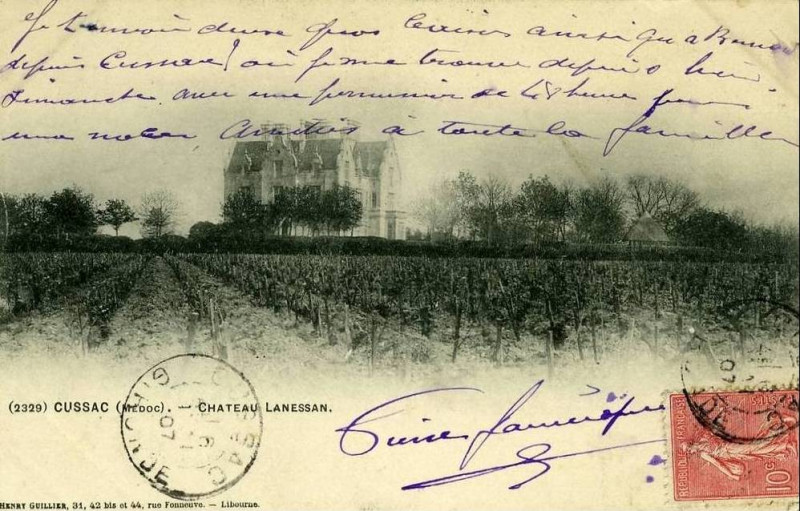 Carte postale ancienne Cussac-Fort-Médoc - château Lanessan 6