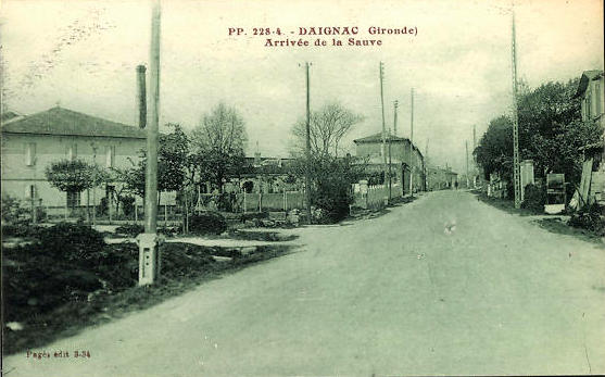 Carte postale ancienne Daignac - bourg 5