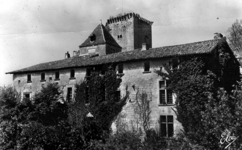 Carte postale ancienne Daignac - château de Curton 2 (2)
