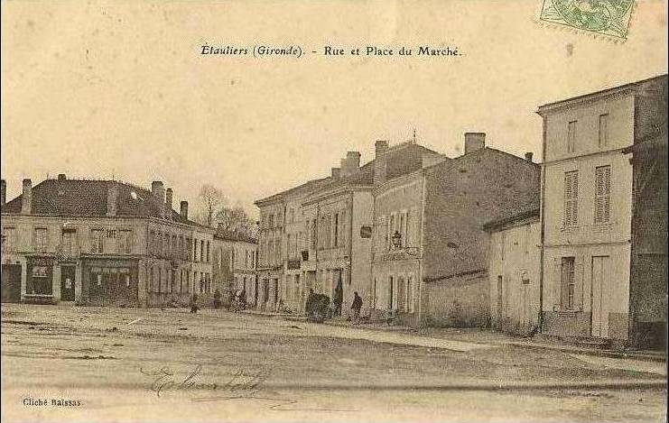 Carte postale ancienne Etauliers - bourg 3