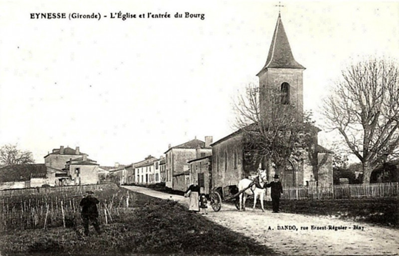 Carte postale ancienne Eynesse - bourg 1