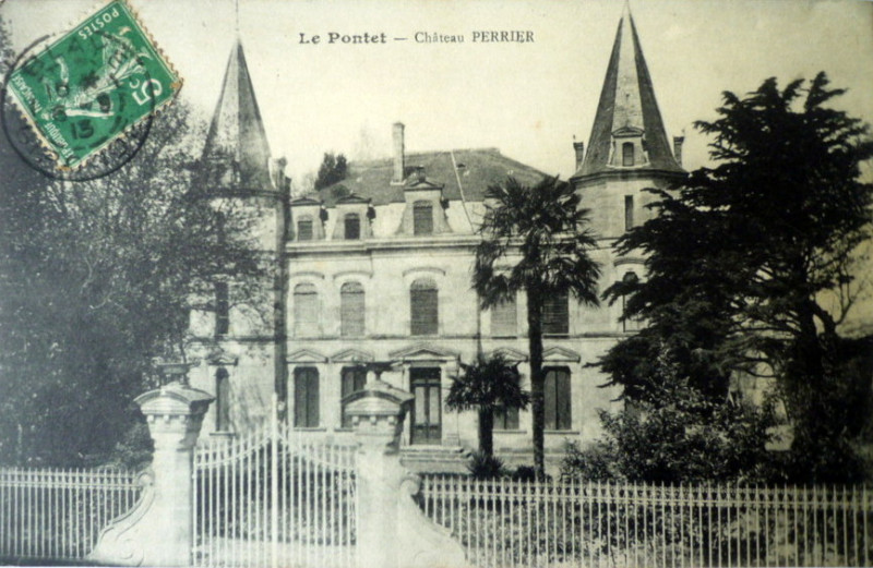 Carte postale ancienne Eyrans - Le-Pontet - château Perrier