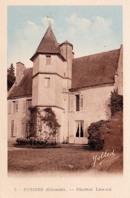 Carte postale ancienne Eysines - château Lescale